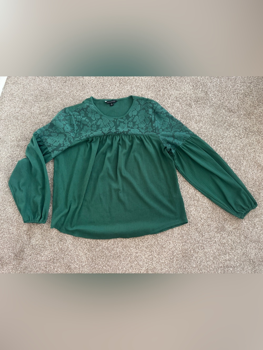 Peasant Blouse Green Zac & Rachel